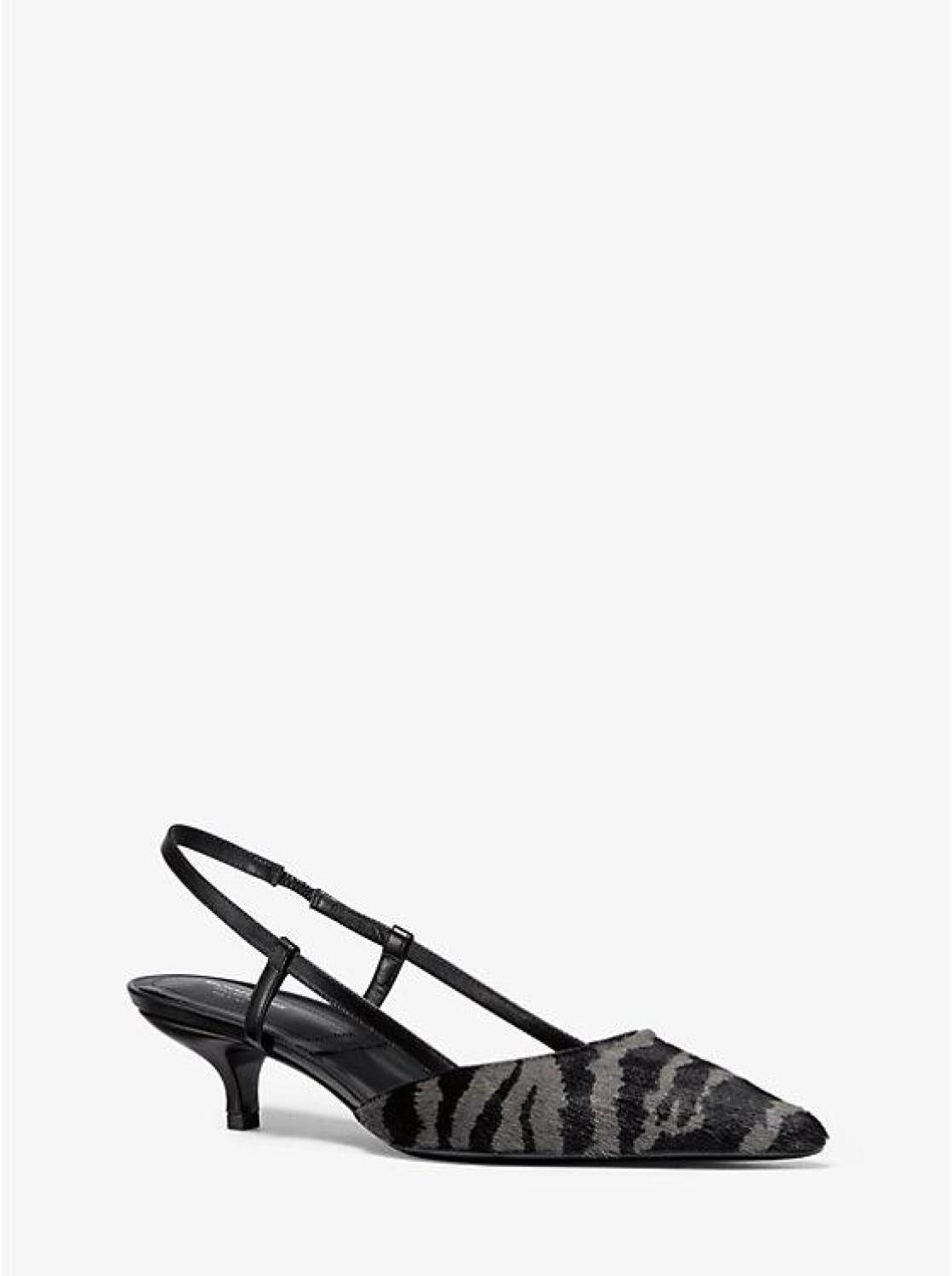 Hallie Tiger Calf Hair Pump