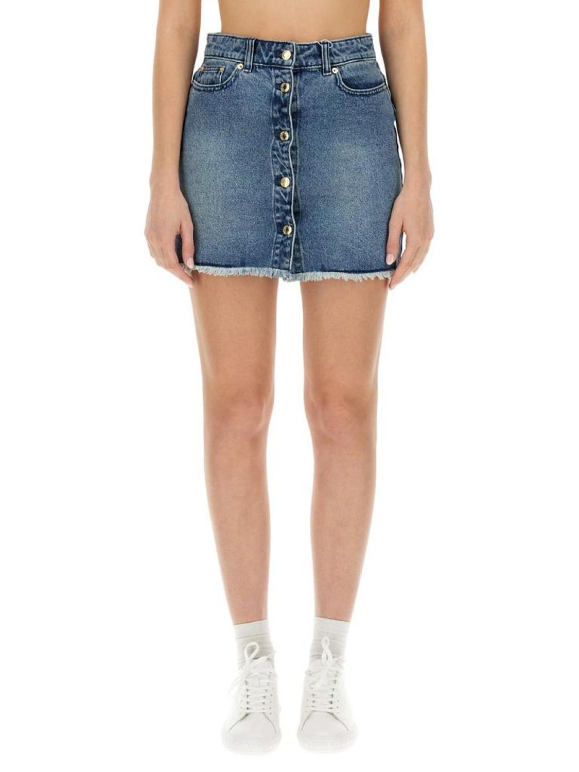 Michael Michael Kors Mid-Waisted Denim Mini Skirt