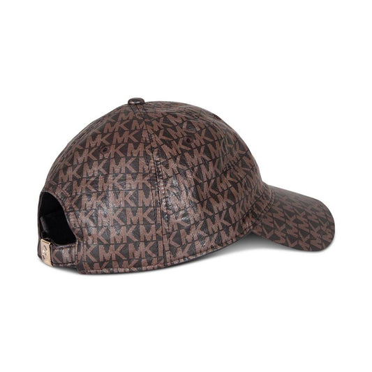 Women's Printed Leather Baseball Cap