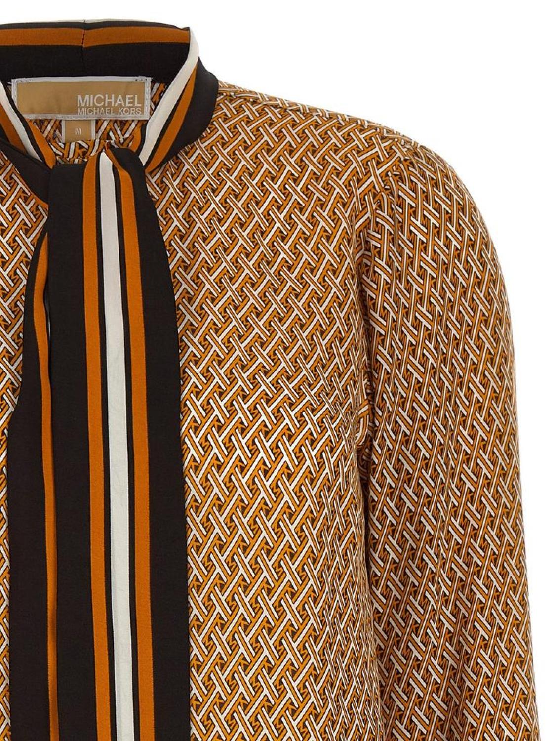 Michael Michael Kors Geometric Printed Satin Shirt