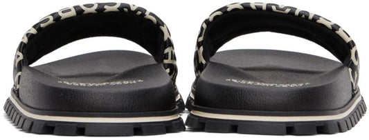 Black 'The Monogram' Slides