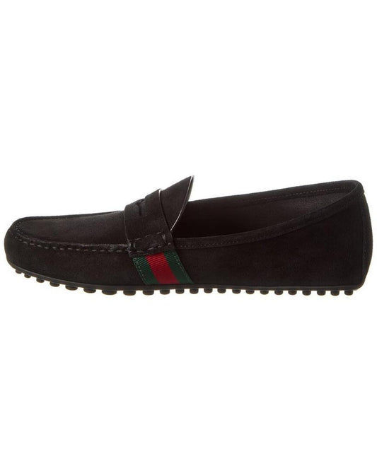 Gucci Web Suede Driver