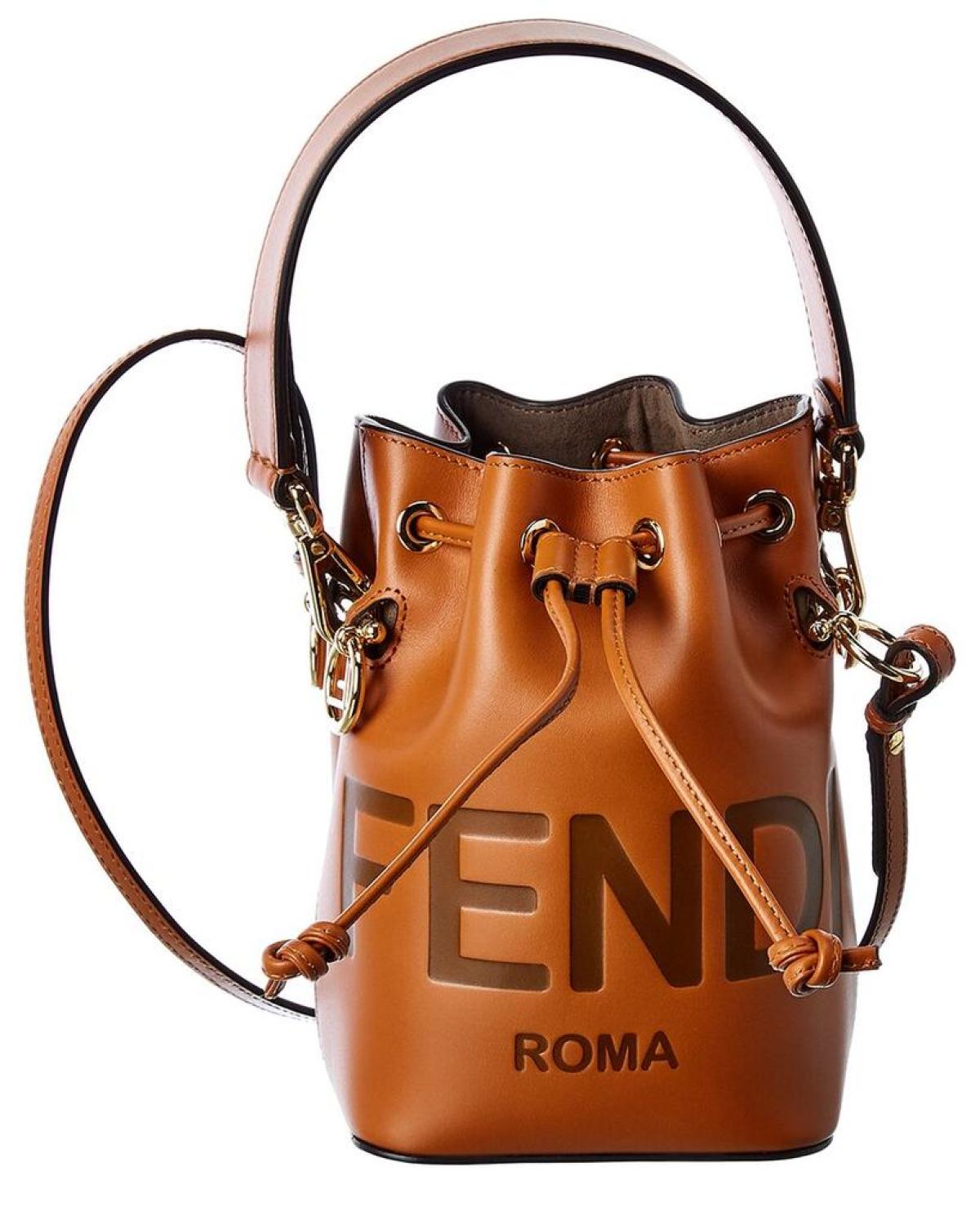 FENDI Mon Tresor Mini Leather Bucket Bag