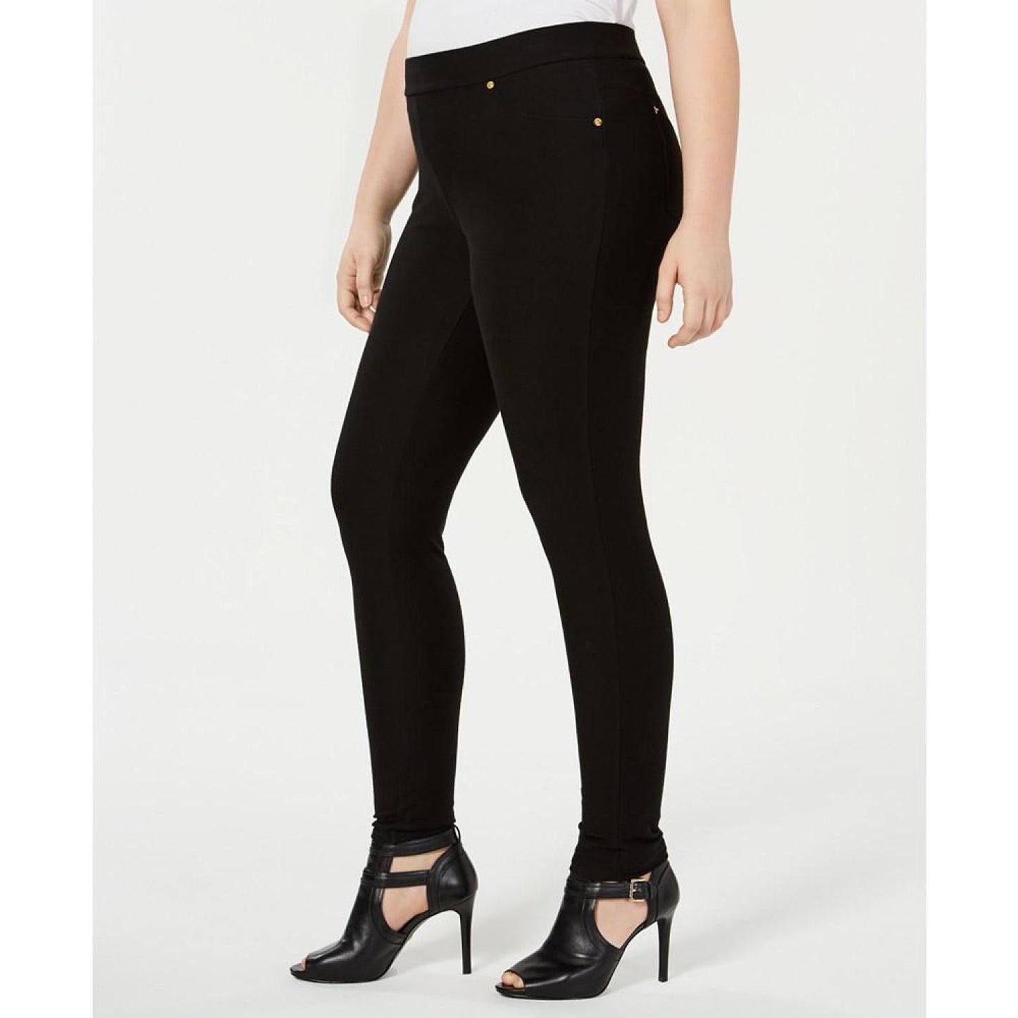 Plus Size High Rise Pull-On Skinny Pants