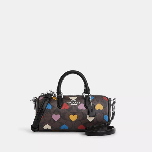 Coach Outlet Lacey Crossbody In Signature Canvas With Heart Print