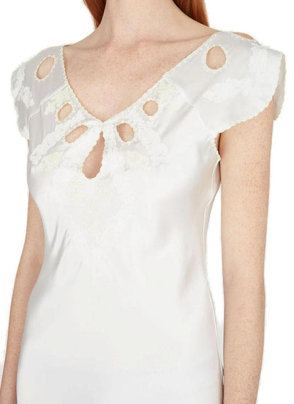 Marc Jacobs Embroidered Keyhole Slip Dress