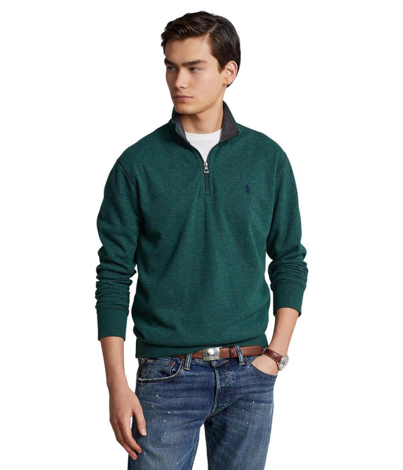 Luxury Jersey Quarter-Zip Pullover