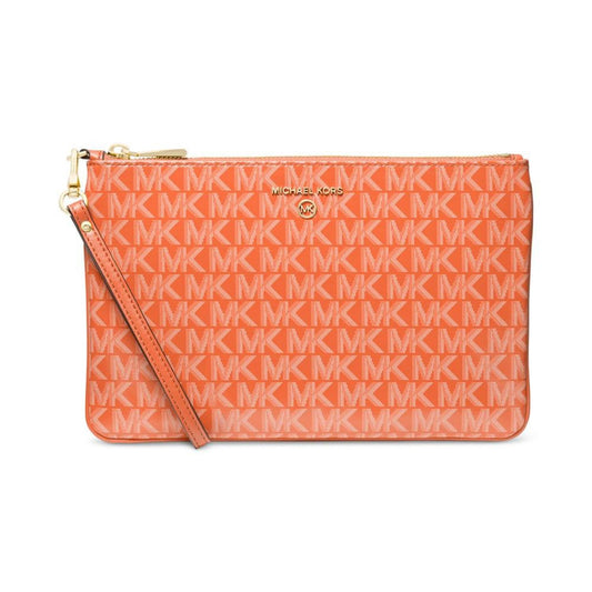 Logo Jet Set Charm Top Zip Wristlet