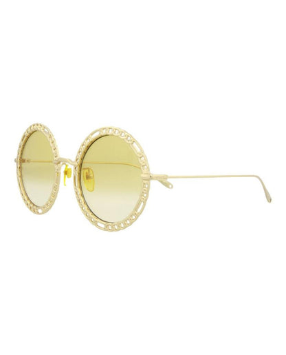 Round-Metal Frame Sunglasses