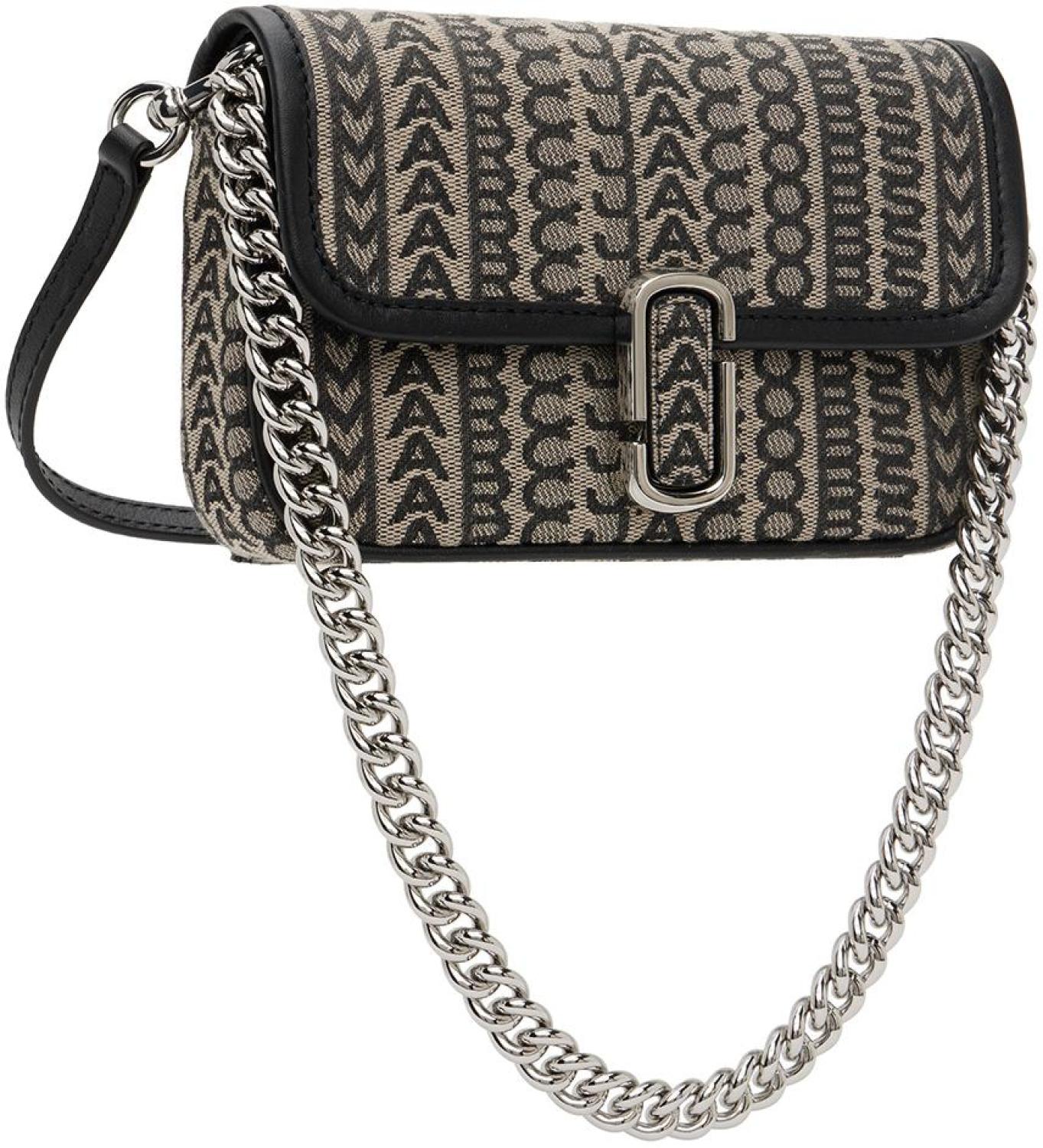 Taupe & Black 'The Monogram J Marc Mini' Bag