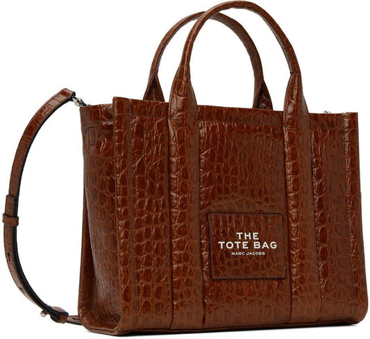 Brown Medium Croc-Embossed 'The Tote Bag' Tote