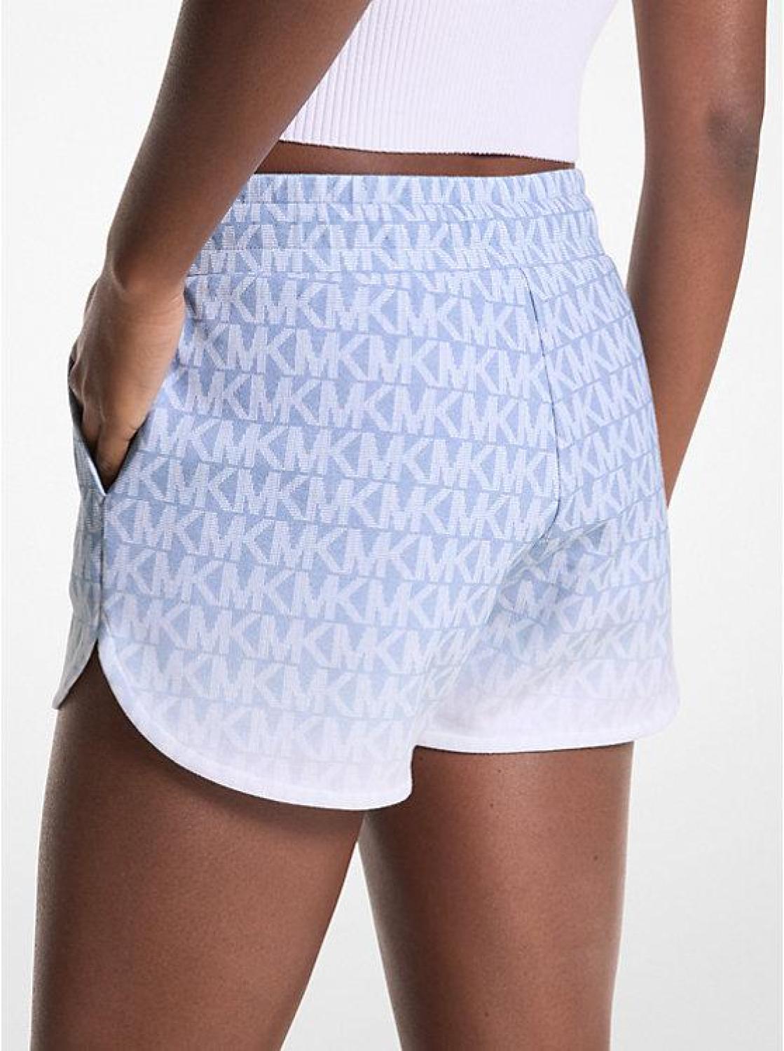 Ombré Logo Cotton Blend Shorts