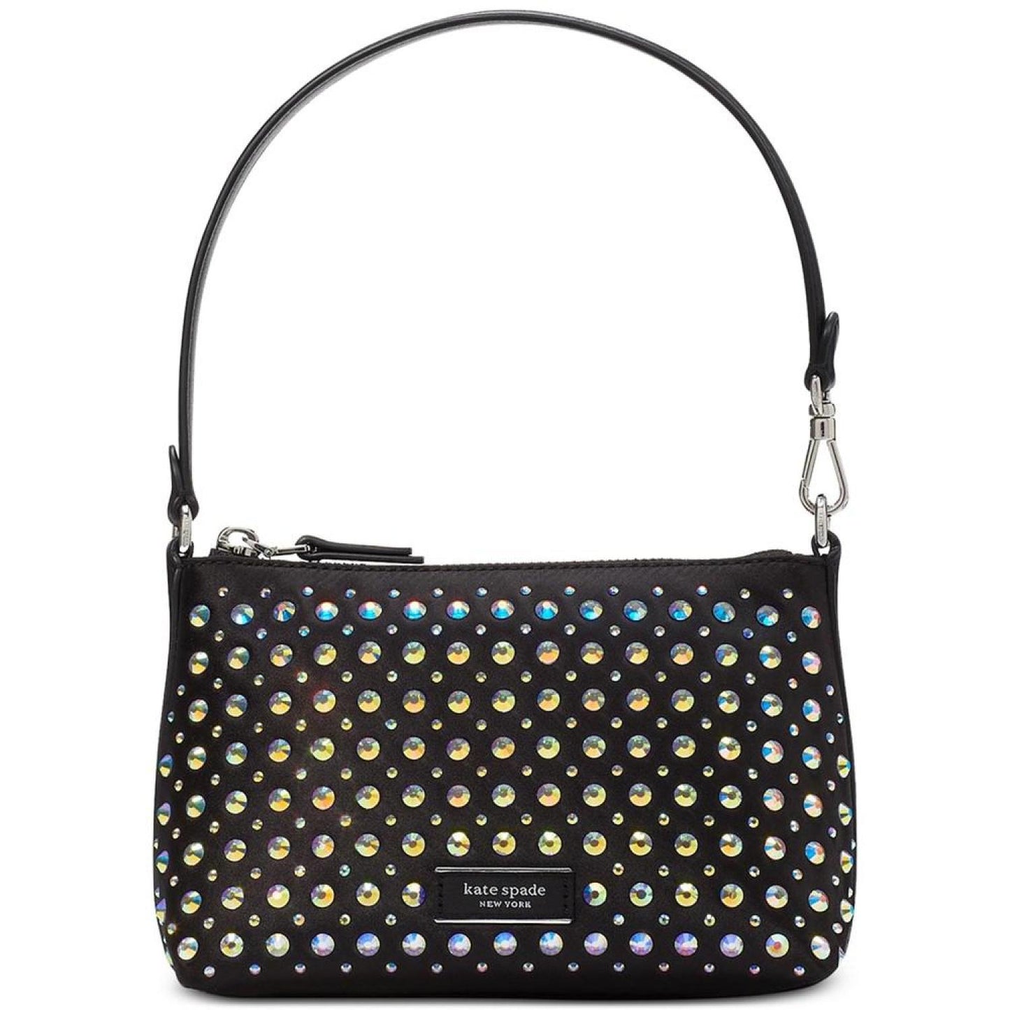 Lulu Crystal Embellished Mini East West Pochette