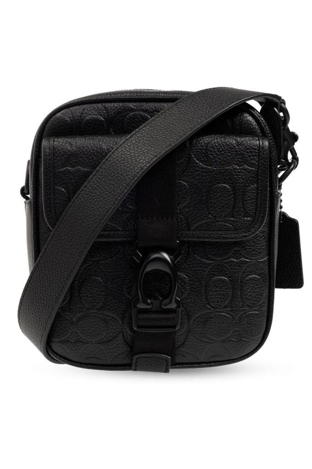 Coach All-Over Logo Embossed Shoulder Bag