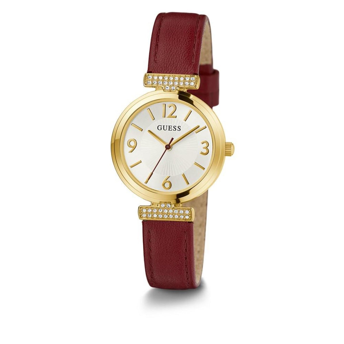 Women's Analog Red Leather Watch 28mm