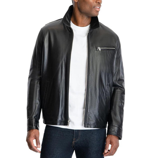 Men's James Dean Leather Jacket, Created for Macy's