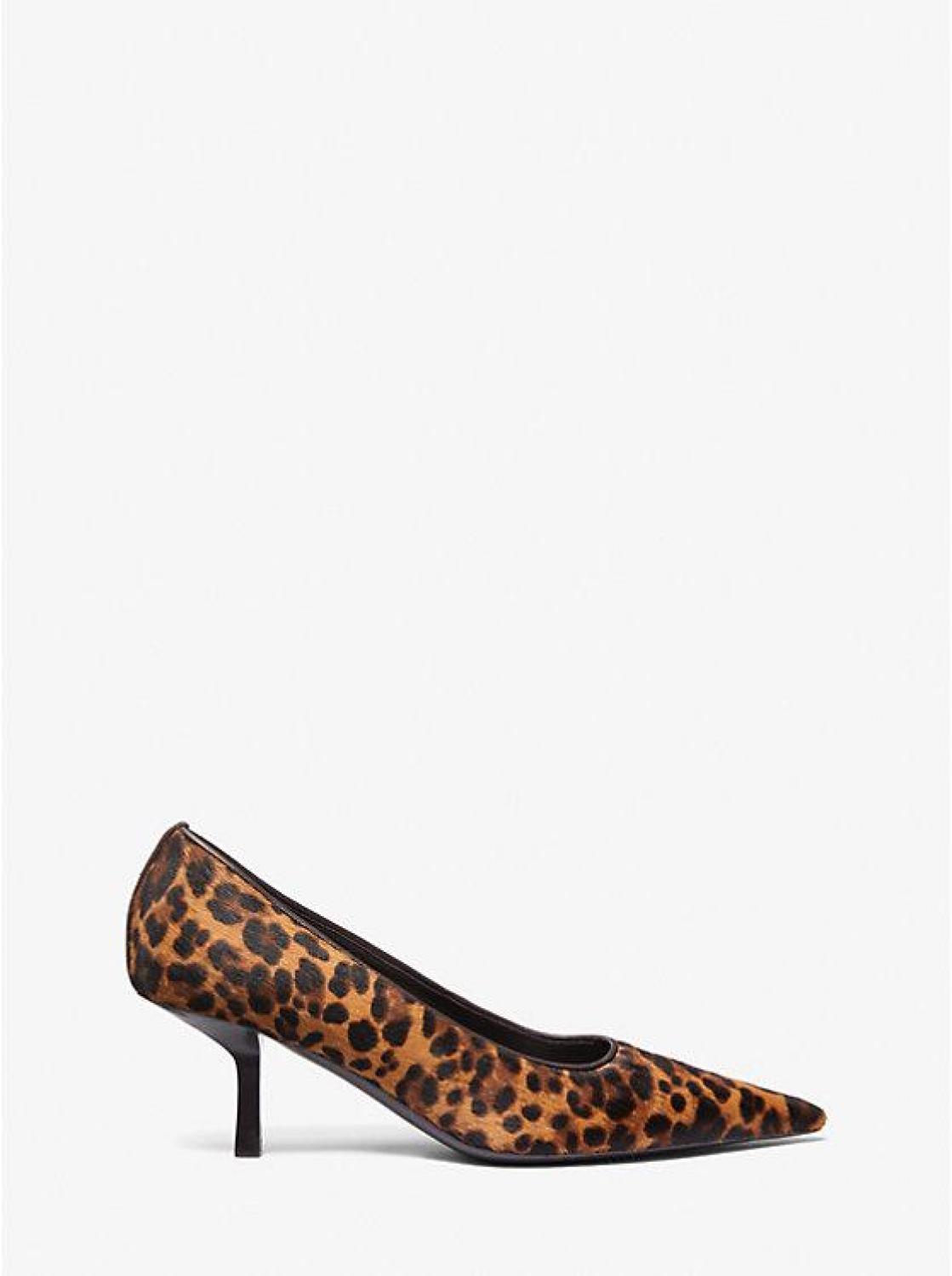 Frankie Leopard Print Calf Hair Pump