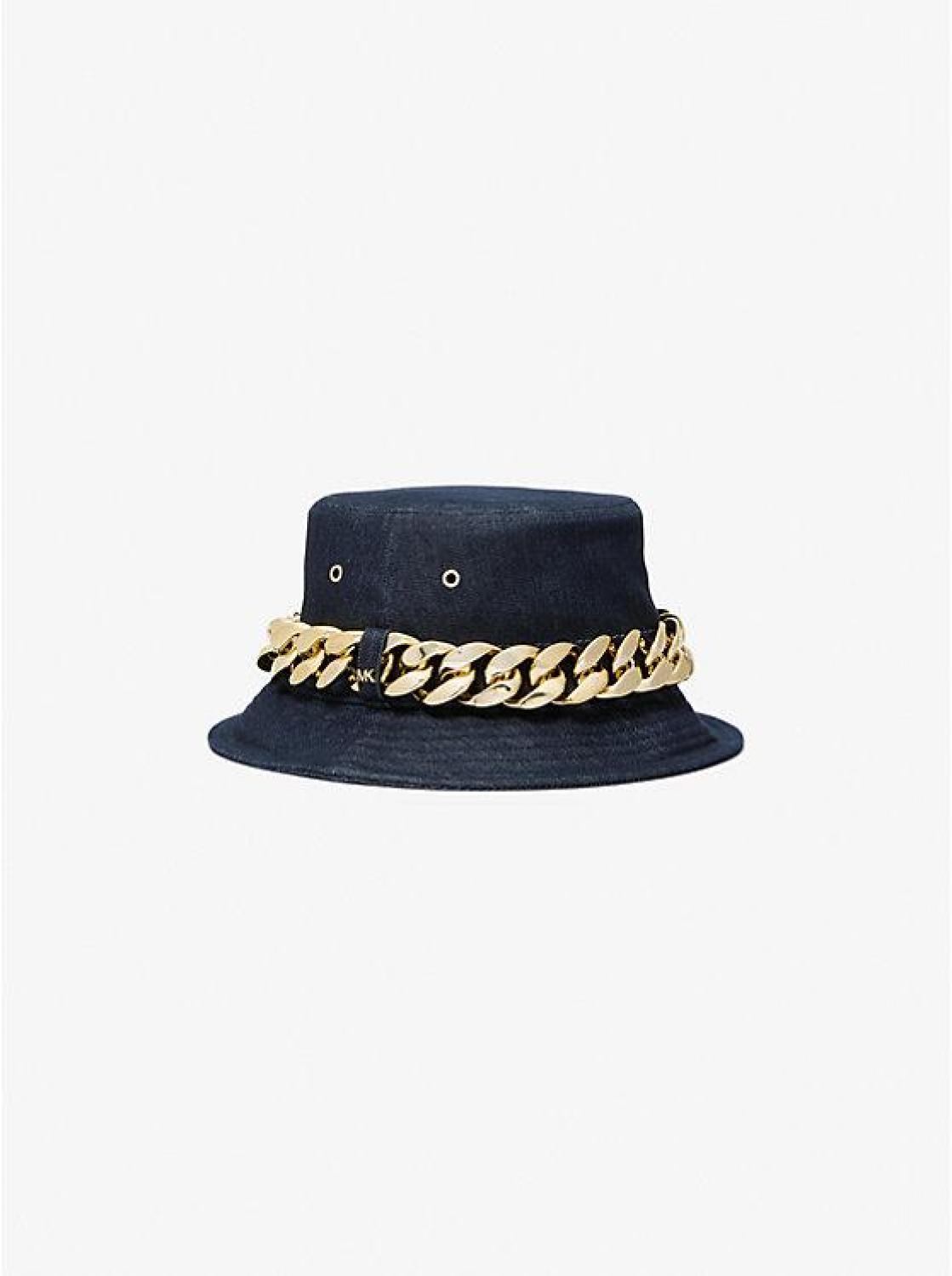 Embellished Denim Bucket Hat