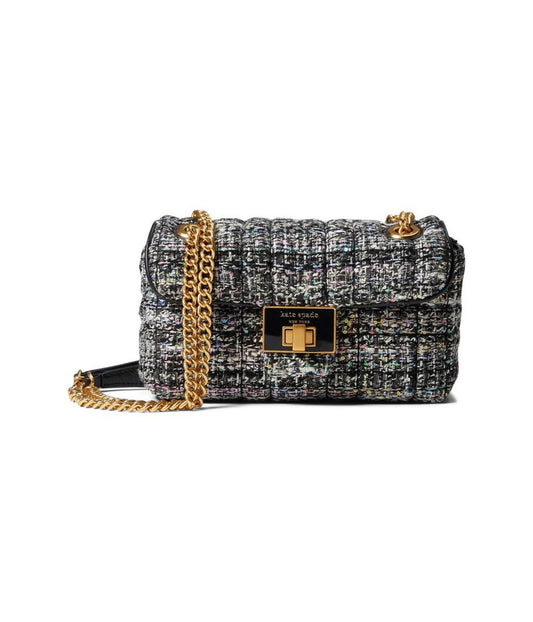 Evelyn Sequin Tweed Small Shoulder Crossbody