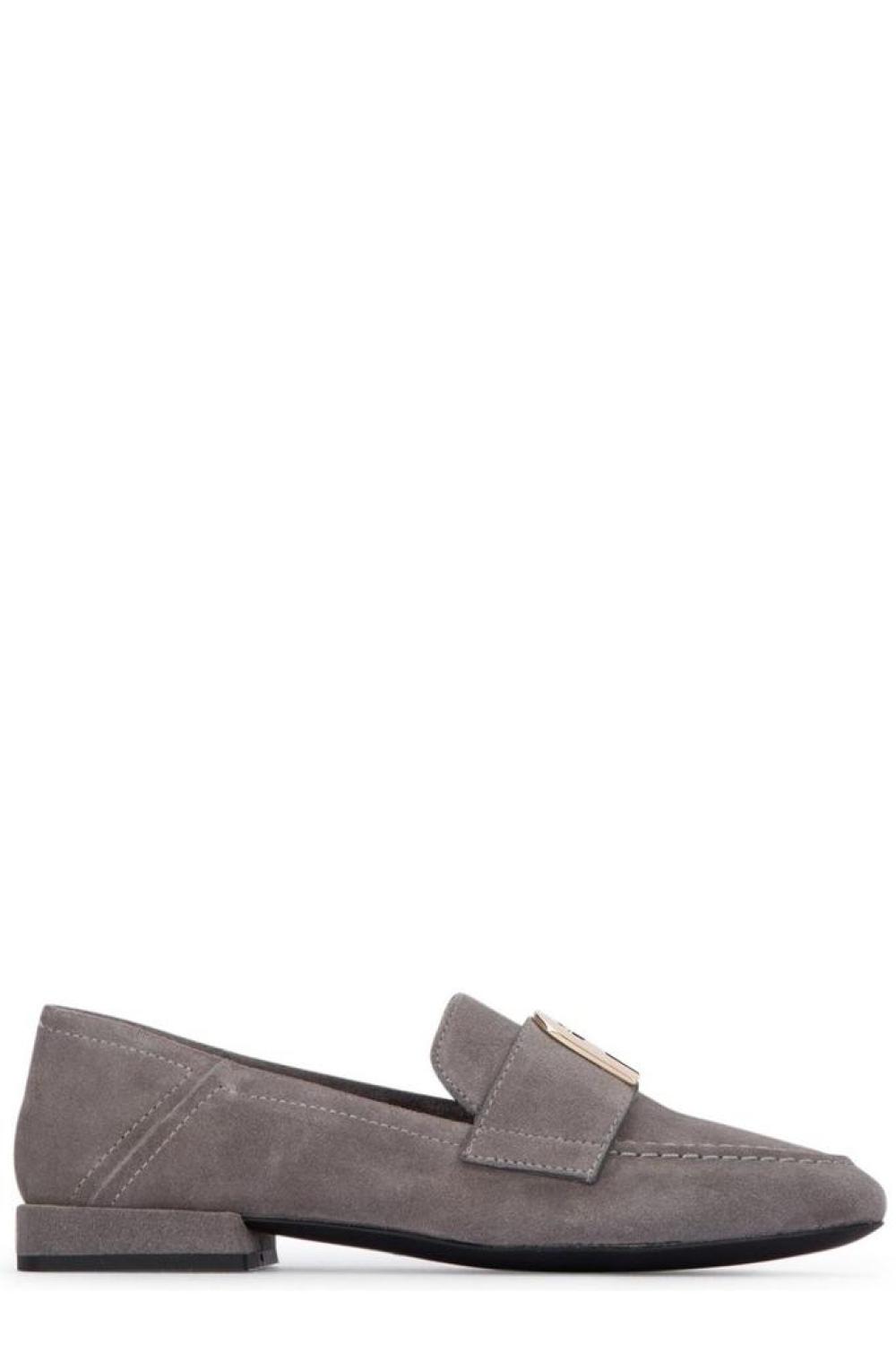 Furla Logo-Plaque Slip-On Loafers