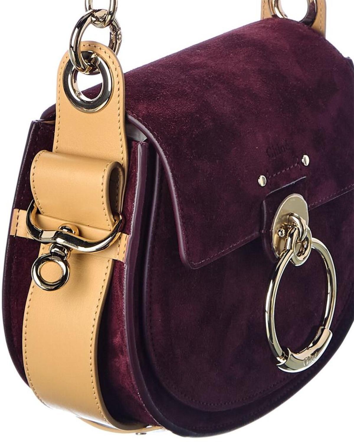 Chloé Tess Small Suede Shoulder Bag