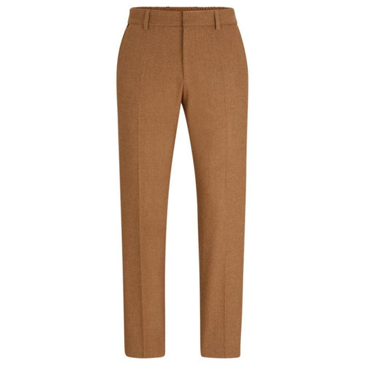 Slim-fit formal trousers in stretch material