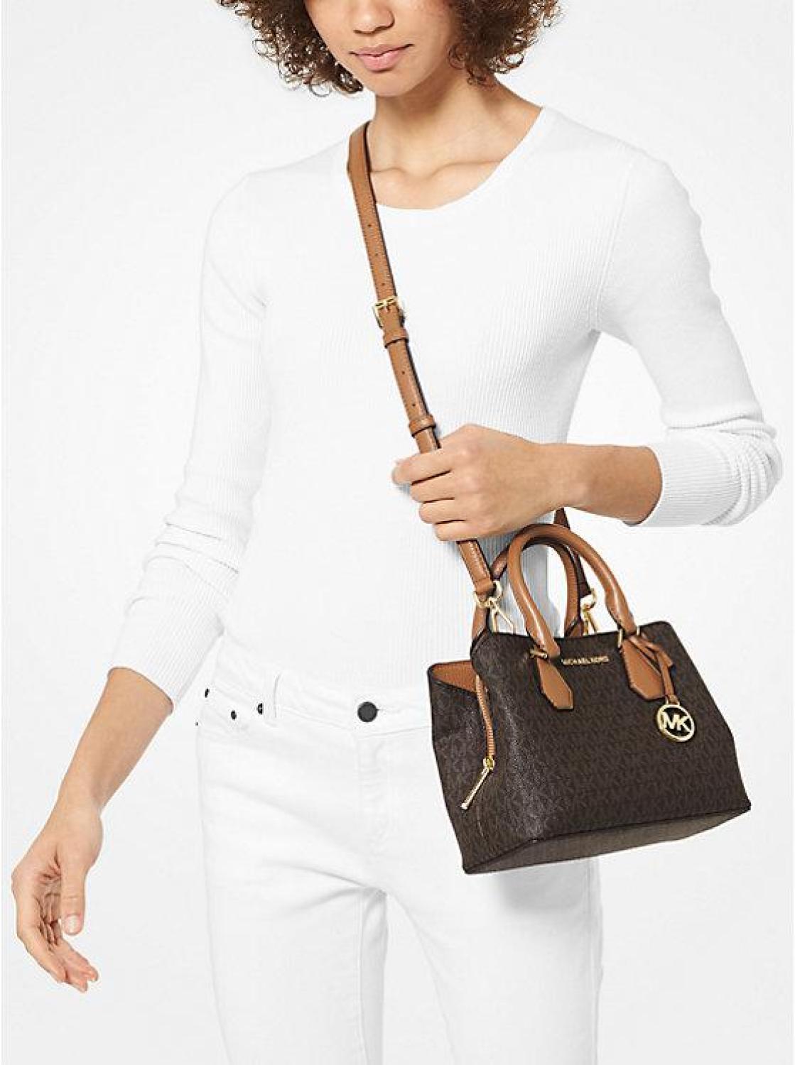 Camille small best sale pebbled leather satchel