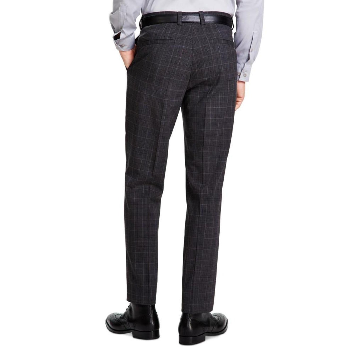 Men's Modern-Fit Wool Suit Pants