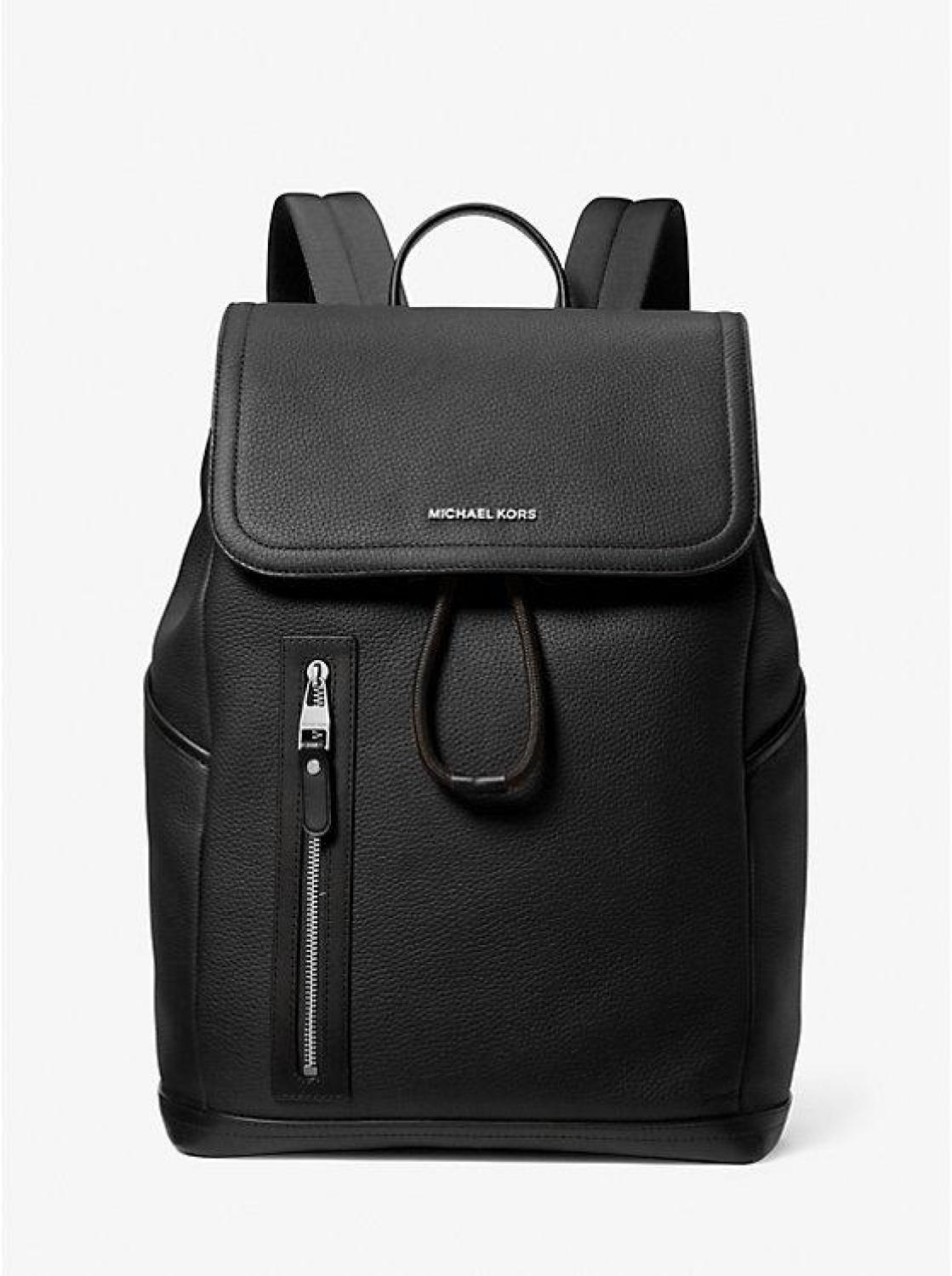 Hudson Pebbled Leather Utility Backpack