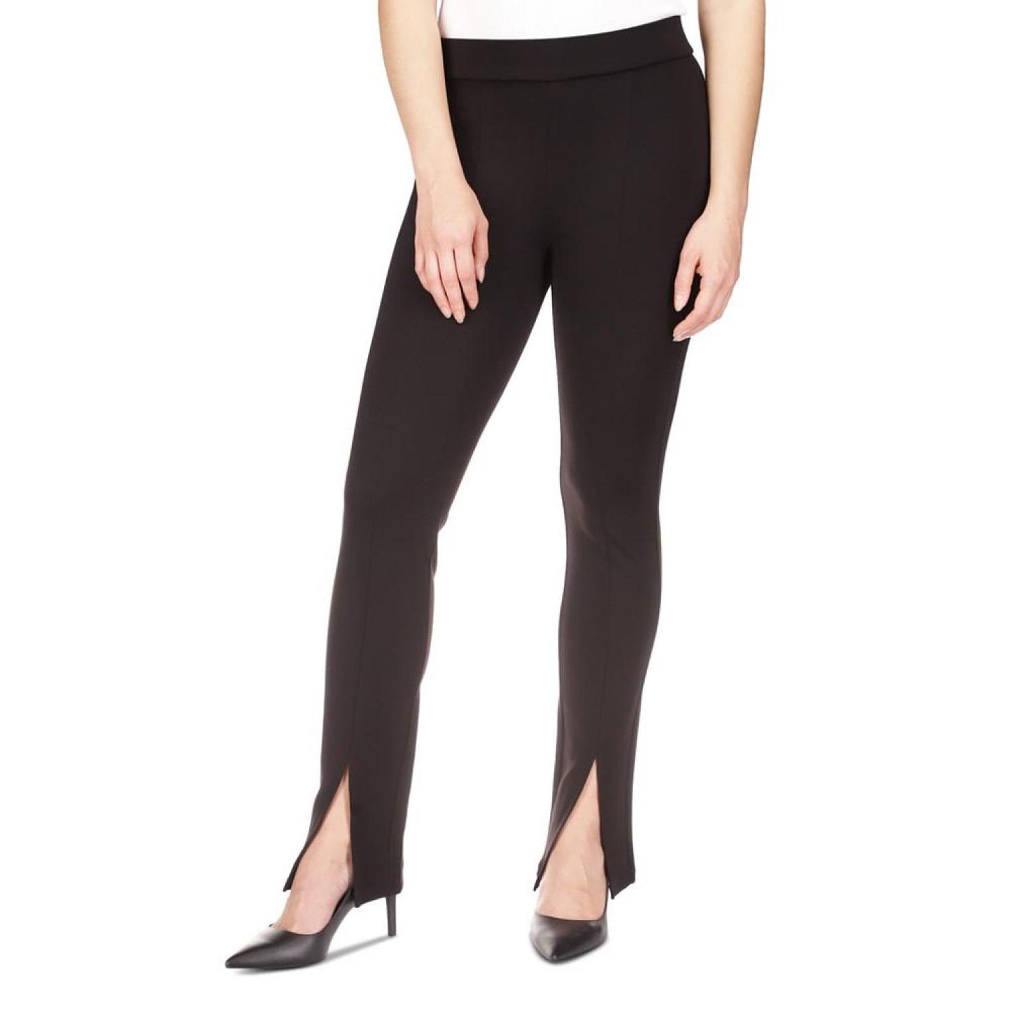 Women's Slit-Hem Leggings, Regular & Petite