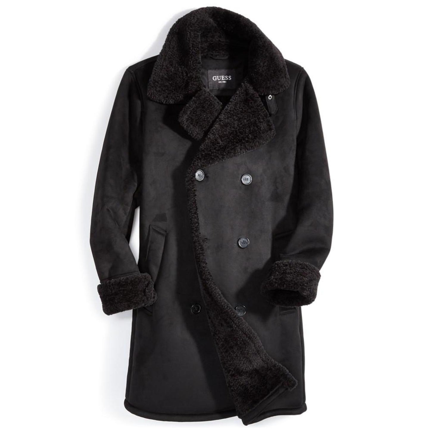 Men's Faux-Shearling Overcoat