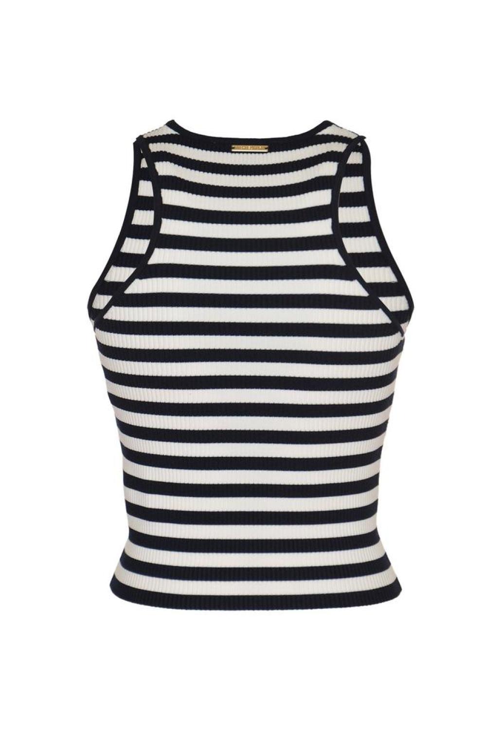 Michael Michael Kors Striped Crewneck Top