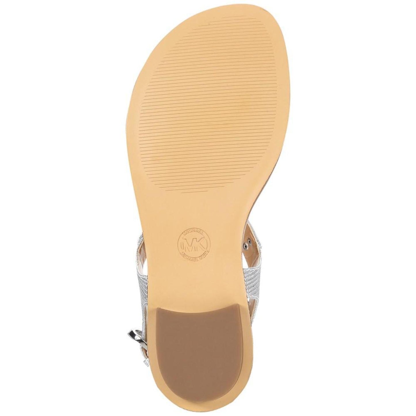 Women's MK Plate Flat Thong Sandals