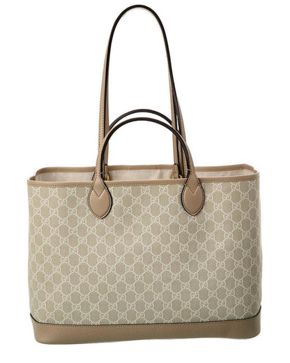 Gucci Ophidia Medium GG Supreme Canvas & Leather Tote