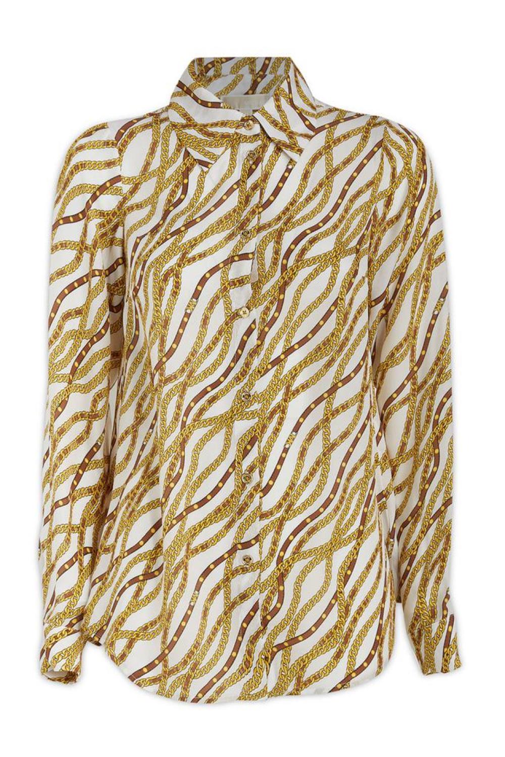 Michael Michael Kors Status Print Georgette Blouse