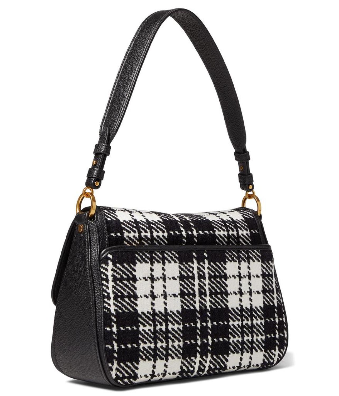 Hudson Plaid Medium Convertible Flap Crossbody