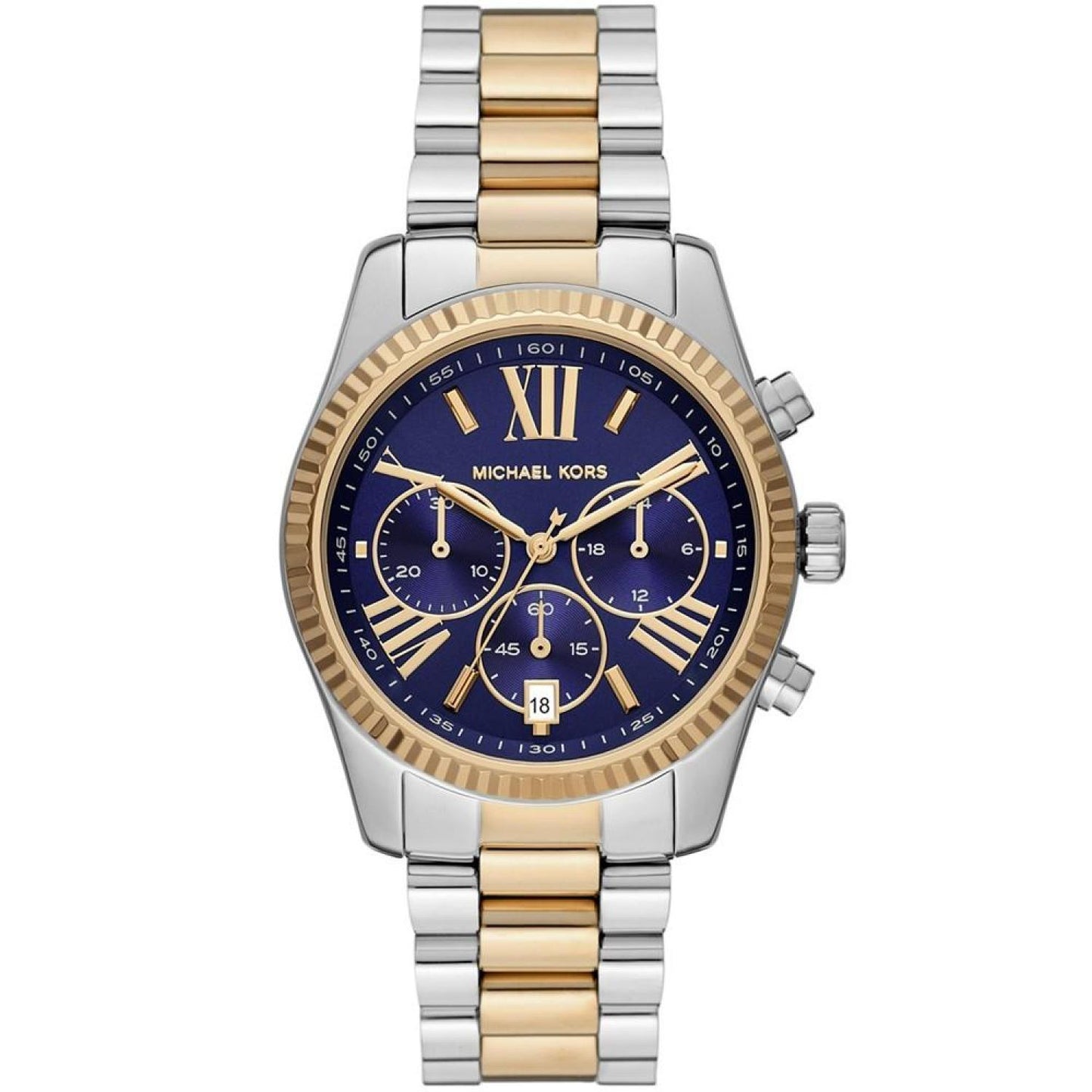 Women's Lexington Chronograph Two-Tone Stainless Steel Bracelet Watch 38mm