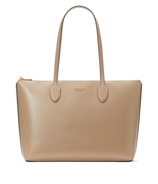 Bleecker Saffiano Leather Large Zip Top Tote