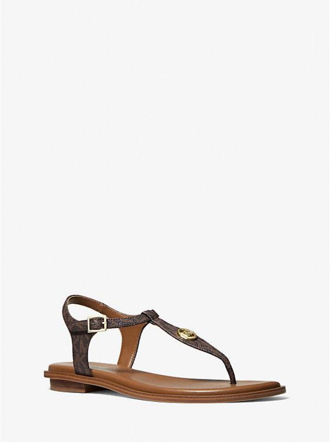 Mallory Logo T-Strap Sandal