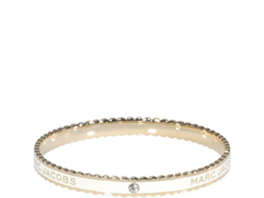 Marc Jacobs The Medallion Scalloped Logo Detailed Bracelet