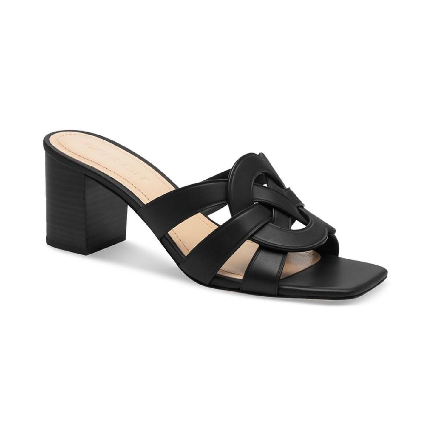 Women's Nikki C-Emblem Block-Heel Dress Sandals