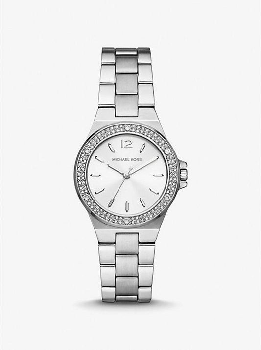 Mini Lennox Pavé Silver-Tone Watch