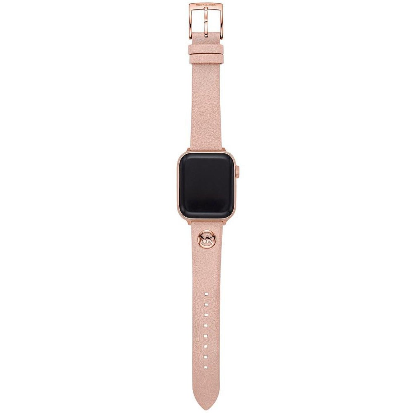 Logo Charm Blush Leather 38/40mm Band for Apple Watch®