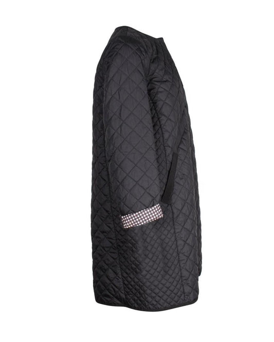 Max Mara Weekend Mixed Quilted Jacket in Black Polyamide