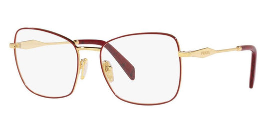 Prada Women's PR-53ZV-12F1O1-56 Fashion 56mm Red and Gold Opticals