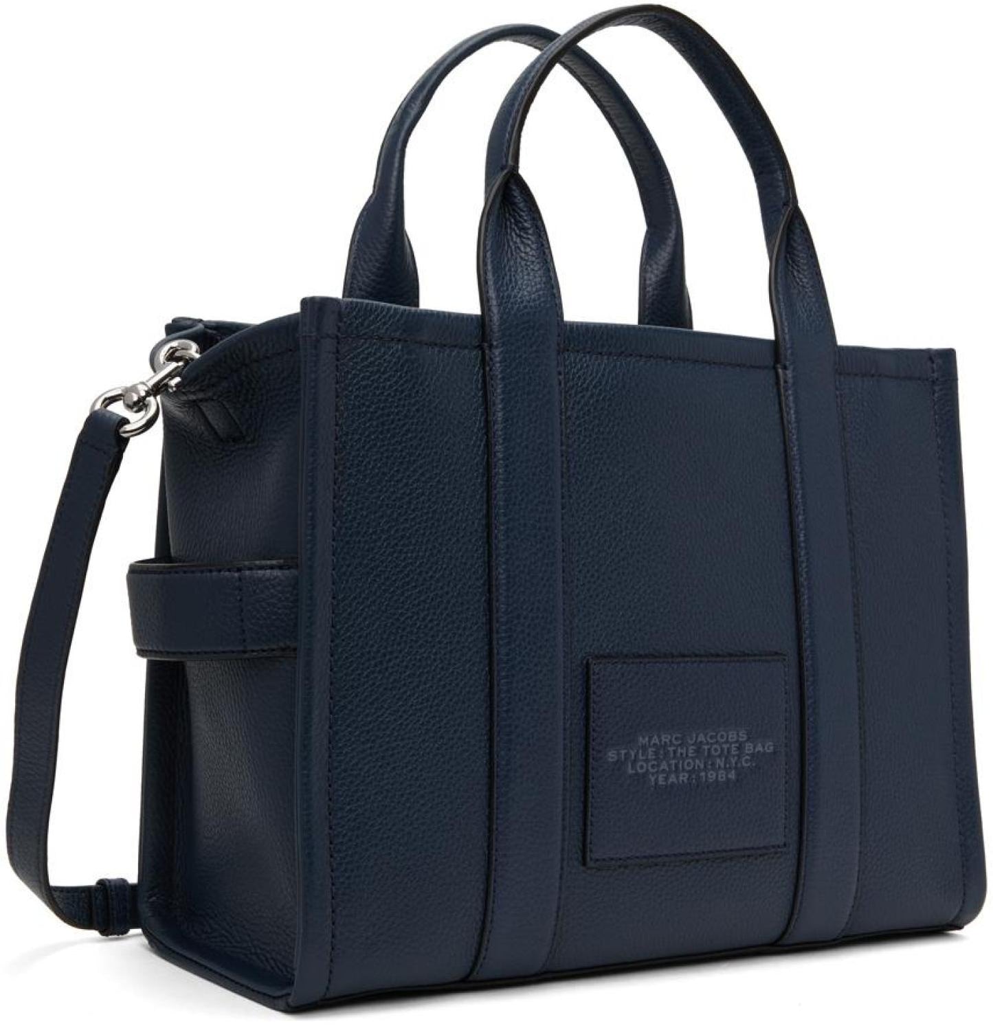 Navy 'The Leather Medium' Tote