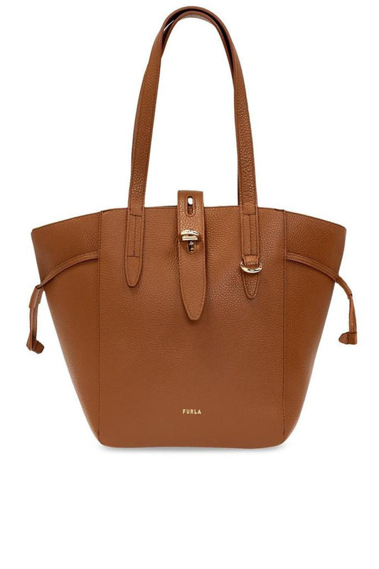 Furla Net Logo Printed Tote Bag