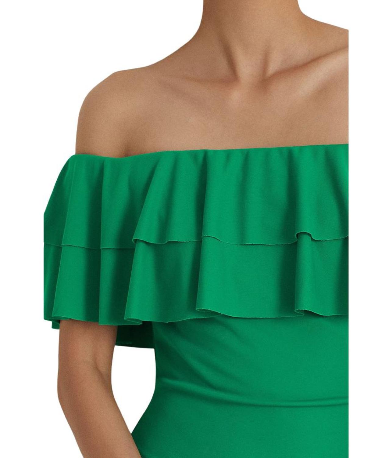 Jersey Off-the-Shoulder Cocktail Dress