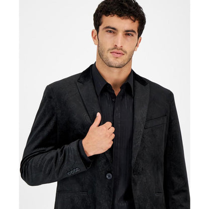 Men's Fulham Velvet Embossed Paisley Blazer