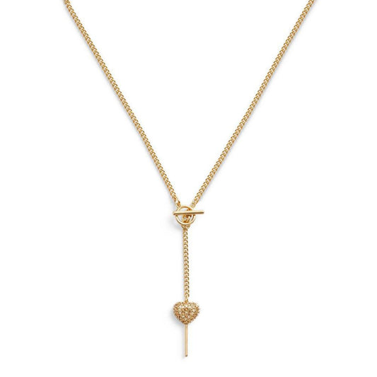 Faux Stone Lollipop Y-Necklace